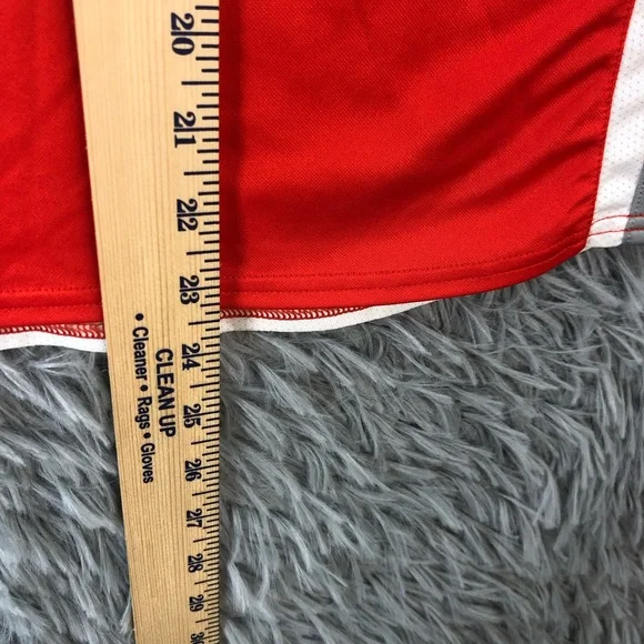 Nike Tank Top Boys Large Vneck Logo Athletic Workout Shirt Red White Gray Shirt - Picture 4 of 9